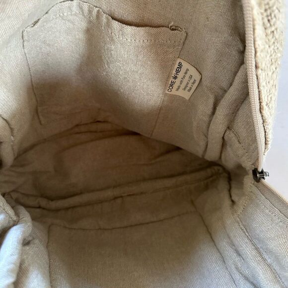 Core Hemp Handmade Natural Pure Hemp Lightweight Mini Backpack - Picture 4 of 8